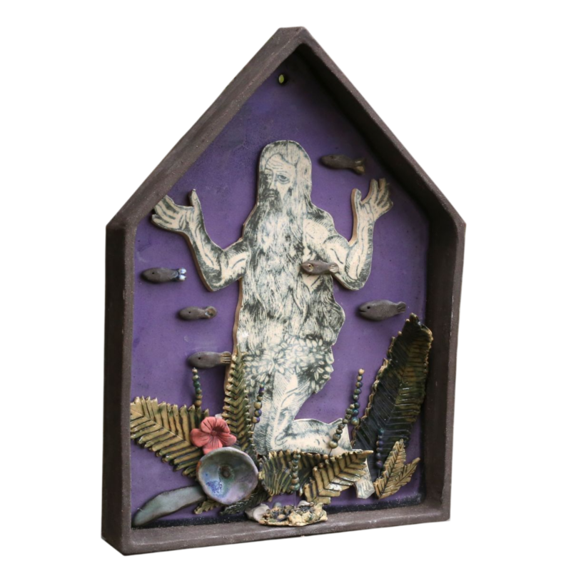 Święty Onufry - kapliczka ceramiczna z kolekcji kapliczki